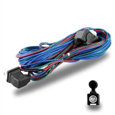 China Blue LED Electronic Wire Harness With Pvc Material Molded Male Plug For Supermarket Refrigeration Box for sale
