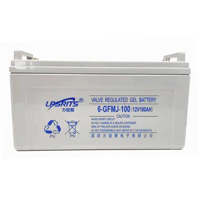 China Valve Sealed 12V 100Ah Lead Acid Batteries Rechargeable UPS 6-GFMJ-100Ah VRLA Battery for sale