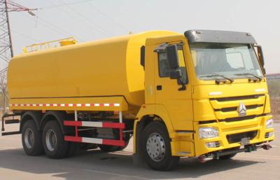 China High Efficiency 25CBM Water Tank Truck With High And Low Level Spraying for sale