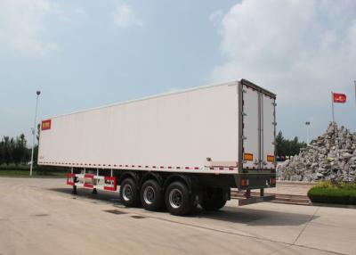 China Semi Flatbed Trailers Refrigerated Transport Vehicle Carbon Steel / Mn Steel Material for sale