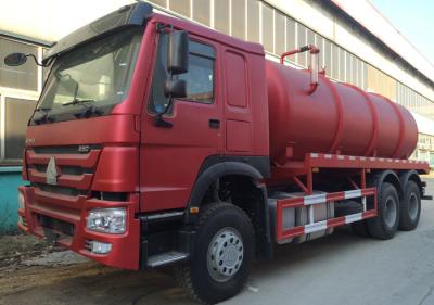 China Transporting Sewage Septic Tank Cleaning Truck / Septic Pumping Truck 17CBM LHD 336HP for sale