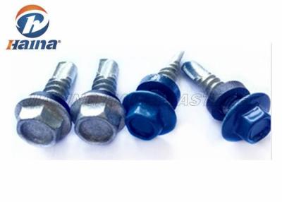 China Color Painted Customized Metal Roofing Self Drilling Screws and Washers for sale
