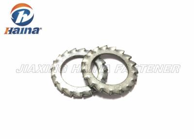 China Bright Plated External Tooth Lock Washer , Stainless Steel Lock Washers For Machines for sale