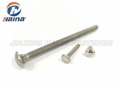 China M24 - M10 DIN608 stainless steel 304 316 Half Thread Carriage Bolt for sale