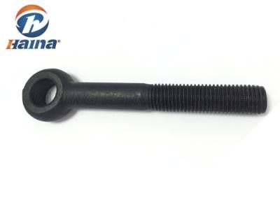 China Black Eye Bolts Custom Fasteners Full Thread Carbon Steel For Shipbuilding / Mining for sale