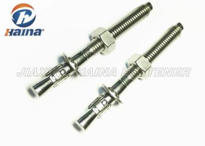 China M10 X 80 White Zinc Plated Cold Forged Full Thead  Bolt Wedge Anchor for sale