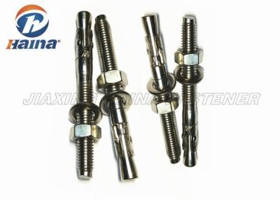 China Stainless Steel Concrete A2 A4 Machine Thread Wedge Anchors bolts and Nuts for sale
