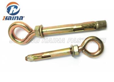 China Yellow Zinc Plated Dia M6 - M20 Carbon Steel Expansion Anchor Bolt for sale