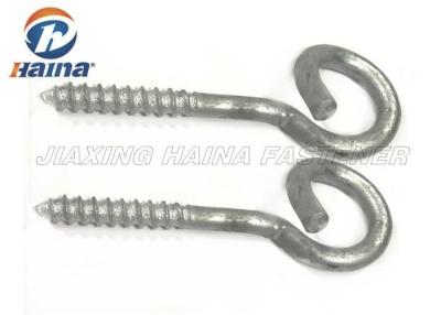 China Gr 4.8 Hot Dip Galvanized Screw Eye Hooks / Metric Bigtail Eye Bolt for sale