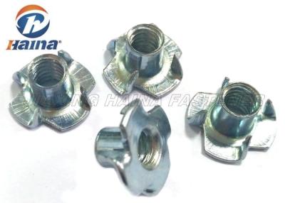China Plain Finish Zinc Plated Tee Stainless Steel Nuts Four Claws Nut 731816 HS Code for sale