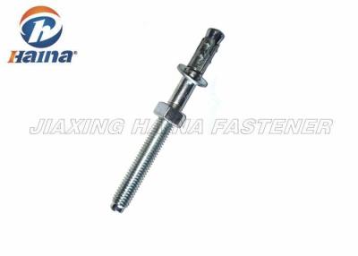 China Grade 4.8 Expansion Anchor Bolt / Zinc Plated Wedge Anchor with Nut and Washer for sale
