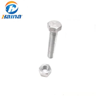 China SS316 SS304 316L DIN933 Standards full thread Hex Allen Head Bolt for sale