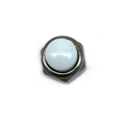 China OEM Stainless Steel Nuts SS304 / 316 Hexagon Domed White Nylon Cap Nuts for sale