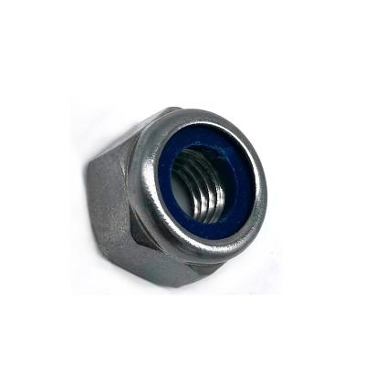 China DIN958 Standard SS304 / 316 Hex Head Nuts Nylon Insert Locked Nut for sale