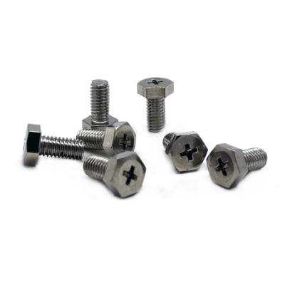 China SS304/316 Cross Recess Hex Head Phillips Machine Screws for sale