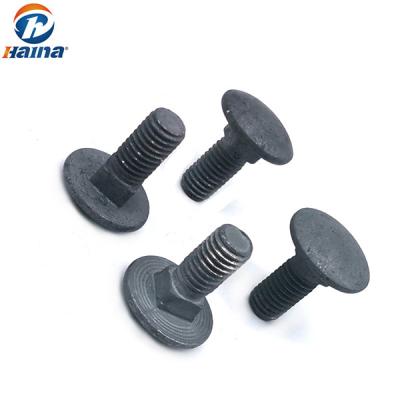 China Carbon Steel 4.8 5.8 6.8 HDG Round Head Square Neck carriage bolts for sale