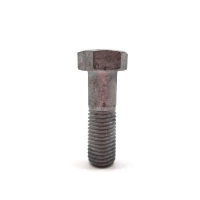 China Grade 5.8 8.8 M24 M30  Hot Dip Galvanized Power Fitting Hex Head Cap Bolts for sale