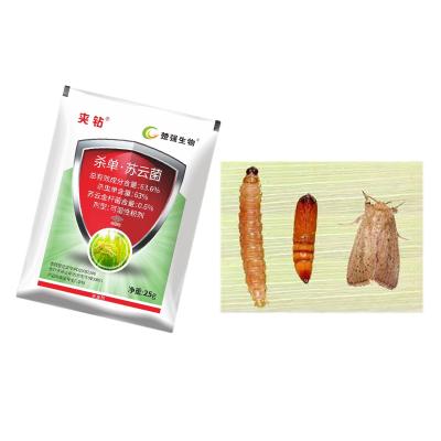 China 63% Monosultap 0.6% Thuricide Bacillus Thuringiensis Caterpillar Killing Rice Borer Spray for sale