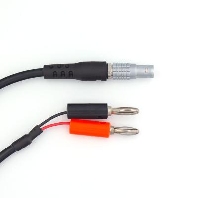 China Banana Plug To TGG 0B Series 4 Pin Plug Wire Harness IP67 PPS Insulator for sale