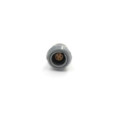 China IP50 Medical Plastic Circular Connectors Female 1P 1 Keying 4 Pin Socket Connector for sale