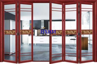 China Luxury Villas Wood Aluminium French Doors , 120mm Depth External Aluminium Doors for sale
