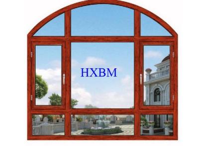 Chine Conception moderne Windows plaqué en aluminium, sembler du bois Windows en aluminium pour la résidence à vendre