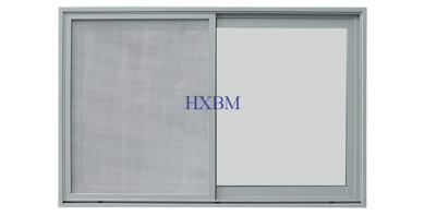 China Good waterproof Aluminum Frame Sliding Windows with double glazing and safety screen for sale