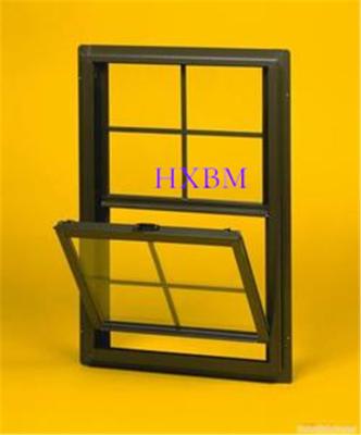 China 70mm Depth 6063 -T5 Aluminum Single Hung Windows Anodized for sale