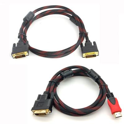 China HDMI al varón lleno de la ayuda de cable de DVI 24+1 1080P HDMI al adaptador de alta velocidad masculino Cabl de DVI-D en venta