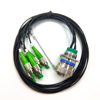 China 3 header threaded quick butt joint PVC aviation optical fiber cable connector for sale