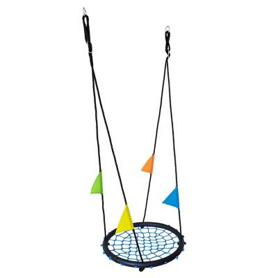 China 24 INCH Round Therapy Net Swing Seat with Hanging Rope for Kids for sale