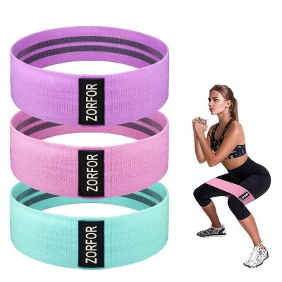 Chine Yoga Gym Exercise fitness for Legs Glutes Booty Hip Fabric Resistance Bands à vendre