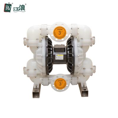 China 3 Inch Plastic Air Operated Diaphragm Pump For Dirty Water Chemical Flange Connection for sale