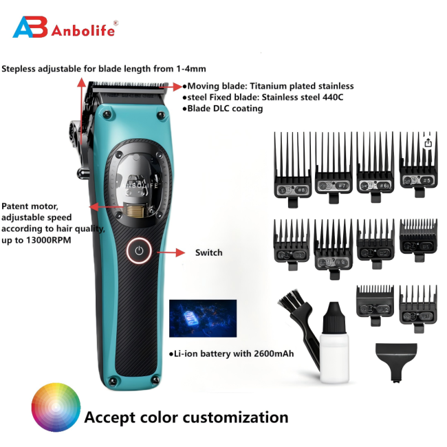 Hair clipper with accessories