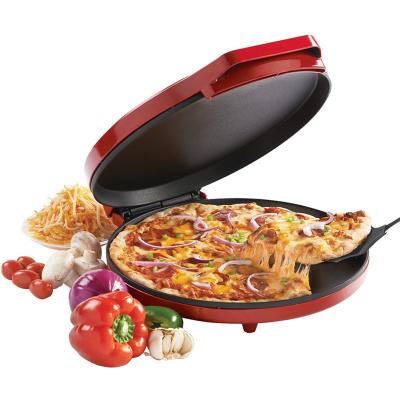 China Máquina de fazer pizza elétrica de 12 polegadas não pegajosa para casa Pizza Pan Pie Calzone Cooker com controle de temperatura ajustável à venda