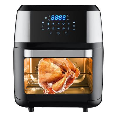 China Stainless Steel 1800W Air Fryer 12 L 14L 24L Digital Control Panel Steaming Air Fryer Oven for sale