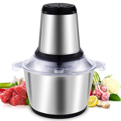 China Mini Meat Blender Chopper Electric Food Vegetable Stainless Steel Meat Grinder for sale