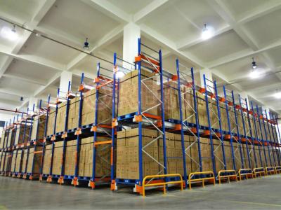 China Multi Tier Warehouse Heavy Duty Pallet Racking System With Double Entry for sale