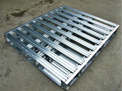 China Heavy Duty Stacking Galvanized Steel Pallets For Warehouse Storage for sale
