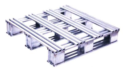 China Silvery White Recyclable Stainless Steel Pallets With High Polish Finish for sale