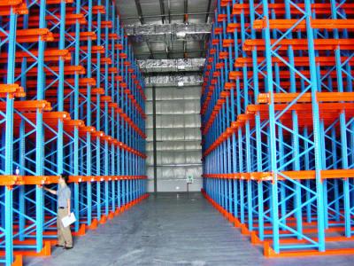 China Impulsión de la entrada doble en el estante de la plataforma para el almacenamiento de alta densidad de la plataforma en venta