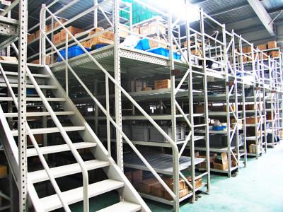 China Blue , Orange Economical Rack Supported Mezzanine Steel Shelving Systems for sale