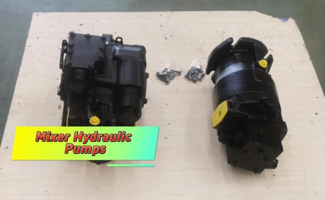 piston pump for concrete mixer