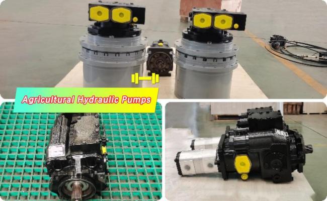 Cement truck hydraulic pumps