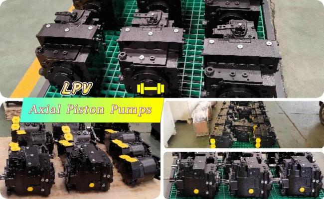 Cement truck hydraulic pumps