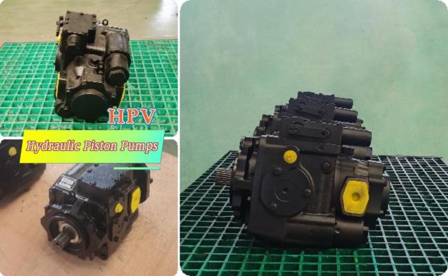 Road roller hydraulic piston pump