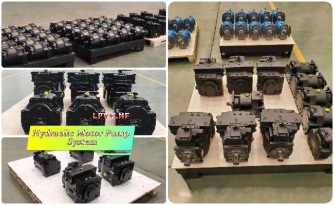 Combine harvester hydraulic pump motor system