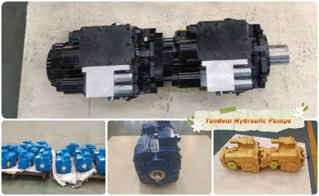 High efficiency hydraulic tandem pump