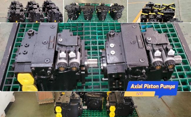 Hydraulic pumps for mixer truck transport