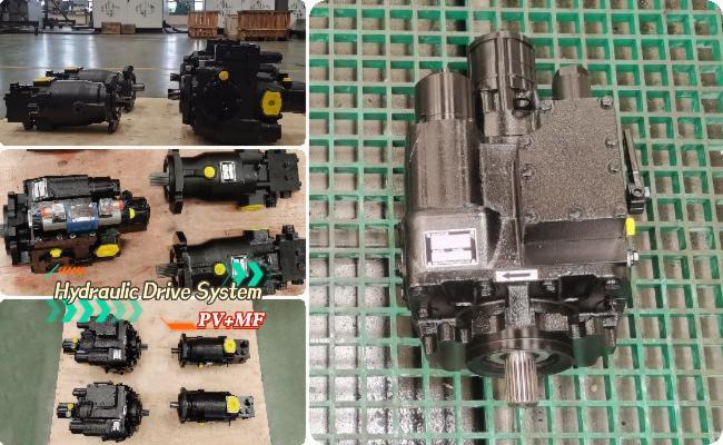 Cement truck hydraulic pumps